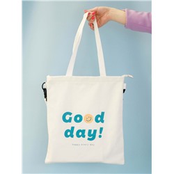 Сумка шоппер "Good day", white