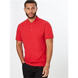Red Pique Short Sleeve Polo Shirt