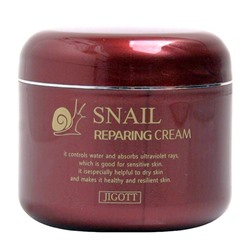 Восстанавливающий крем с муцином улитки Snail Repairing Cream, JIGOTT   100 г