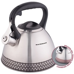 Чайник BACKMAN BM-0708 CARDIFF нерж обьем 3,0л (6) оптом