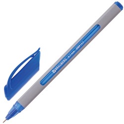 Ручка шариковая BRAUBERG Extra Glide Soft Grey синяя 0,7мм на масл осн 142929/12/Индия