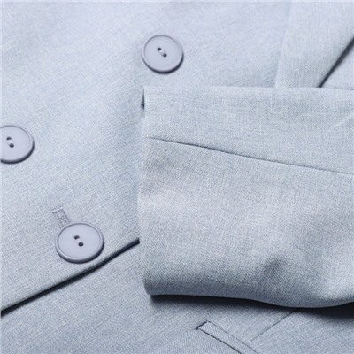 Пиджак женский двубортный MIST plus-size, р.60, серый