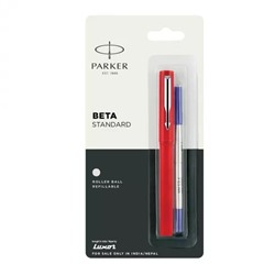 Ручка гелевая, Beta Standard Roller Ball Pen Red, произв. Parker