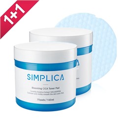 Simplica Blooming CICA Подушечки с тонером 70P*2 шт.