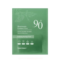 TONY MOLY Маска Houttuynia Cordata Cica Quick Calming 90 1P