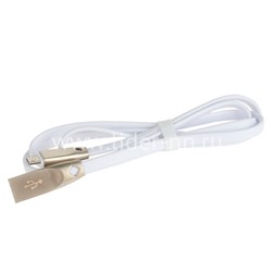 USB кабель micro USB 1.0м AWEI CL-96 плоский (белый)