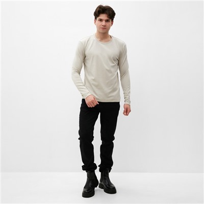 Лонгслив мужской MIST Men's casual размер 56, серо-бежевый