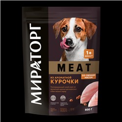 Сухой корм Meat д/взрос.собак мелк.пород аромат.курочка 0,5кг.1/8 к.1010017051