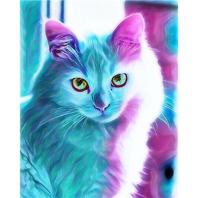 Картина по номерам 40х50 - Красочный кот