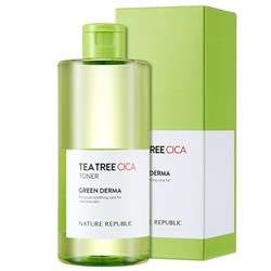 NATURE REPUBLIC Green Derma Tea Tree CICA Тонер  500ml