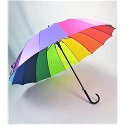 Зонт-трость женский DINIYA арт.CH006 (810) полуавт 27"(68см)Х16К радуга.