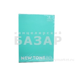 Тетрадь на кольцах А4 80л клетка ламин "NEWtone Pastel" мята¶HATBER-PREMIUM 80ТК4A1_05039