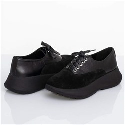 Женские кожаные туфли Shik Shoes Shik 9250 Черный+замша: Под заказ