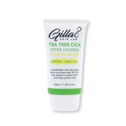 GILLA8 Tea Tree CICA Extra Успокаивающий солнцезащитный крем 50мл