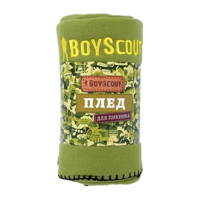 Нарушена упаковка.   Плед для пикника 150х130 см флисовый BoyScout  61060