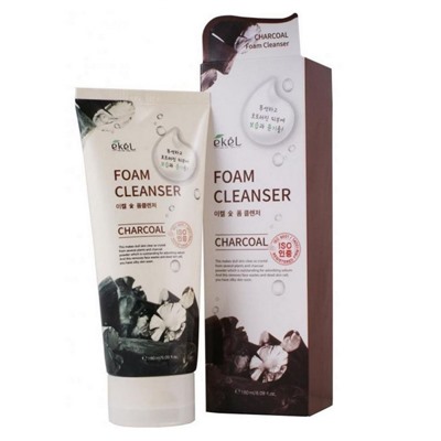 Пенка для умывания с экстрактом древесного угля Foam Cleanser Charcoal, Ekel, 180 мл