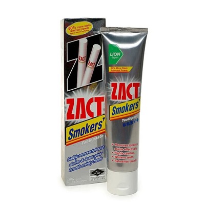 Зубная паста для курящих Zact Smokers, Lion 150 г