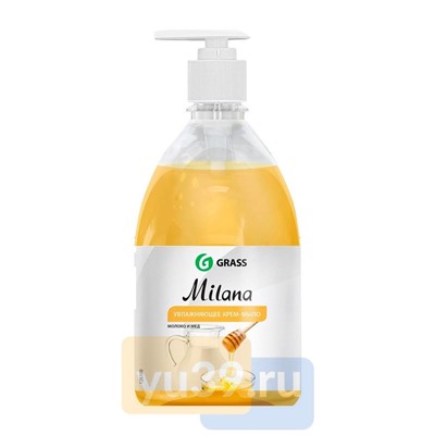Крем-мыло жидкое Milana Молоко и Мёд увлажняющее, 500 мл.