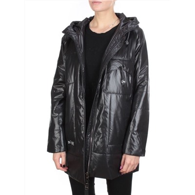 M-5160 BLACK Куртка демисезонная женская CORUSKY (100 гр. синтепон) размер 48