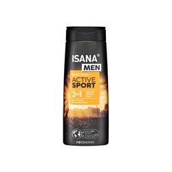 Гель д/душа ISANA MEN Duschgel 3in1 Active Sport/Активный спорт /300мл