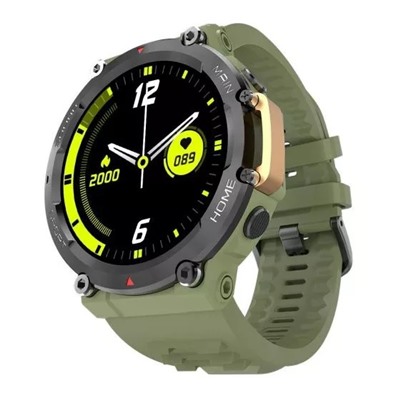 Смарт-часы Артиллерия с зеленым ремешком, Artillery Smart Watch Green, произв. Fire-Boltt