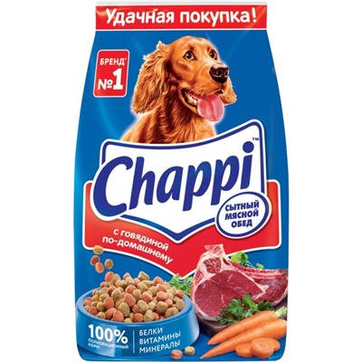 Сухой корм Chappi для собак, с говядиной по-домашнему, 15 кг