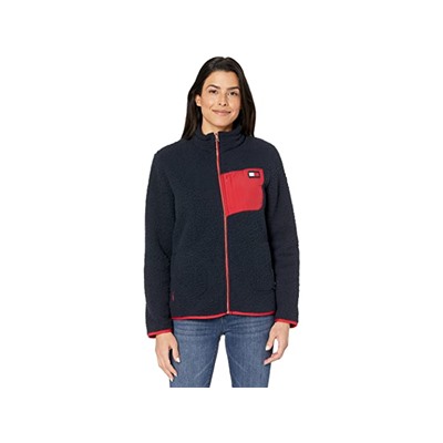 Tommy Hilfiger Sherpa Jacket with Nylon Pocket