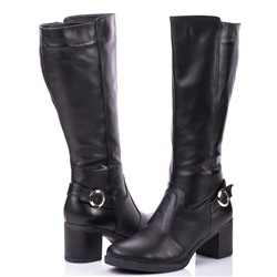 Женские кожаные сапоги Shik Shoes Shik5015 Черный: Под заказ