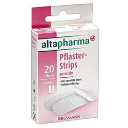 altapharma Pflaster-Strips "sensitiv" Пластыри для чувствительной кожи 20 шт.
