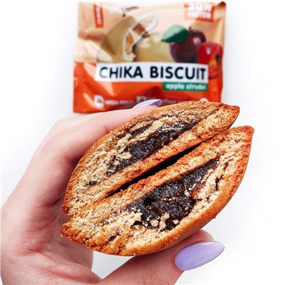 Бисквитное печенье протеиновое без шоколада с начинкой ChikaLab