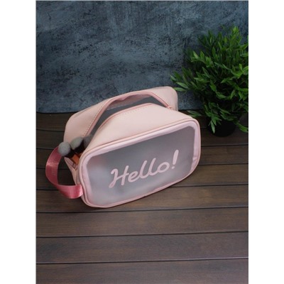 Косметичка "Hello", pink (18х25х11 см)