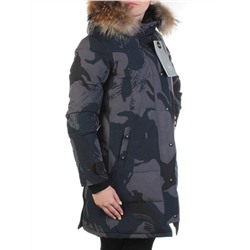 AH3802 Пальто женское зимнее (био-пух, натуральный мех лисицы) размер S - 42 российский