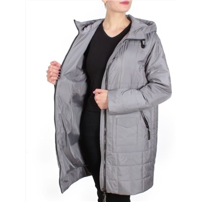 M-5167 DARK GRAY Куртка демисезонная женская CORUSKY (100 гр. синтепон) размер 52