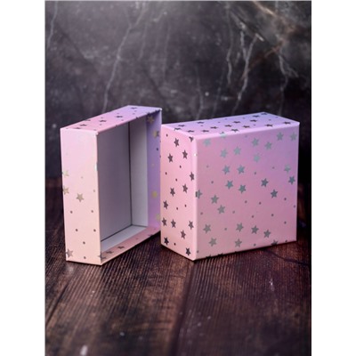 Подарочная коробка «Starry sky», pink (17*17*8)