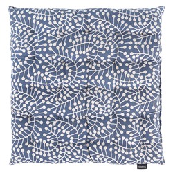 Подушка на стул темно-синего цвета с принтом Спелая Смородина из коллекции Scandinavian touch, 40х40 см