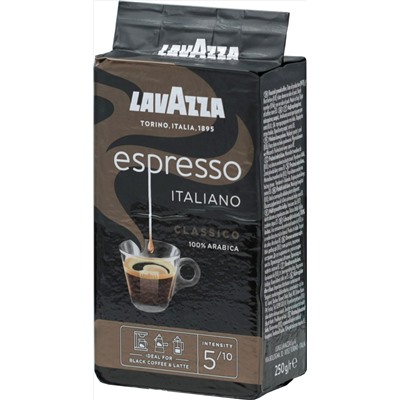 LAVAZZA. Espresso Classico (молотый) 250 гр. мягкая упаковка