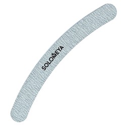 Пилка для ногтей Бумеранг 100/180 Curved White File, Solomeya 1 шт