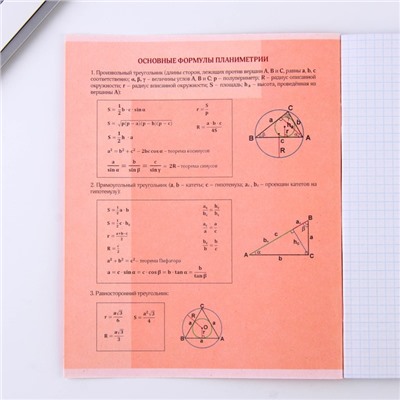 Тетрадь предметная 48 листов, А5, ВЕЛИКИЕ ЛИЧНОСТИ, со справ. мат. «1 сентября: Геометрия», обложка мелованный картон 230 гр., внутренний блок в клетку 80 гр., белизна 96%