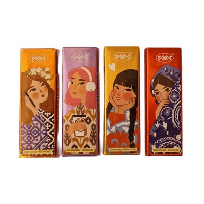 Казахстанский шоколад (Жана Ерке) 20гр , Рахат