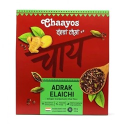 Чай с Имбирем и Кардамоном (100 г), Adrak Elaichi Tea Ginger and Cardamom, произв. Chaayos