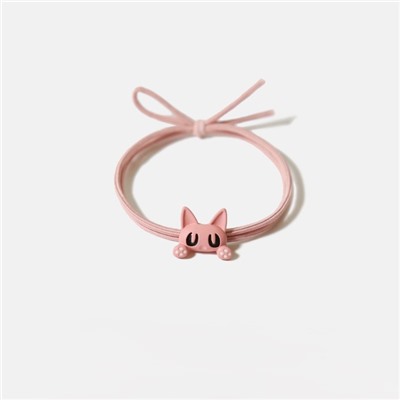 Резинка для волос GIRLY "Cat", pink