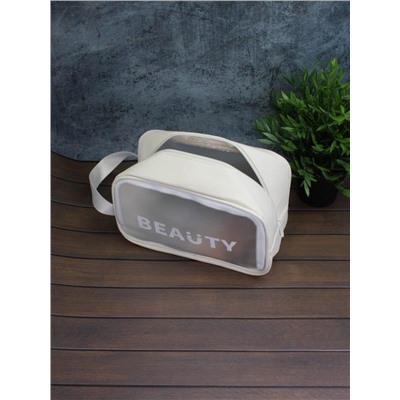 Косметичка "Beauty", white (L) 20х27х11 см