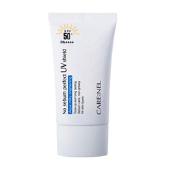 Крем для лица солнцезащитный матирующий, No sebum perfect UV shield SPF 50+ / PA++++, CARENEL, 50 мл