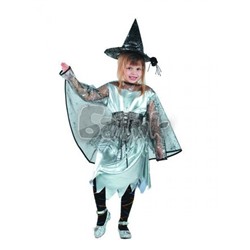 Детский карнавальный костюм Ведьмочка (текстиль) 7004