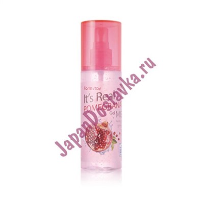 Мист для лица с экстрактом граната Its Real Gel Mist Pomegranate, FARMSTAY   120 мл