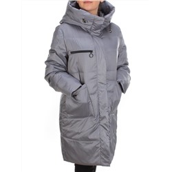 S21122 GRAY Куртка зимняя женская облегченная Y SILK TREE размер 46