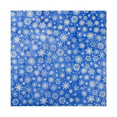Бумага упаковочная глянцевая «Снежный вальс», 50 × 70 см
