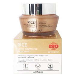 Крем для лица осветляющий с экстрактом риса DERMA BRIGHTNING RICE CREAM, Dr. CELLIO, 50 мл