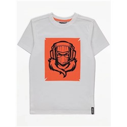 Fortnite Raptor Orange Logo T-Shirt