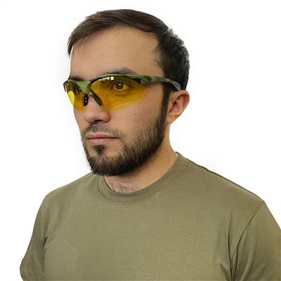 Стрелковые очки для спецоперации ВС РФ с защитой UV 400 желтые №31(35)